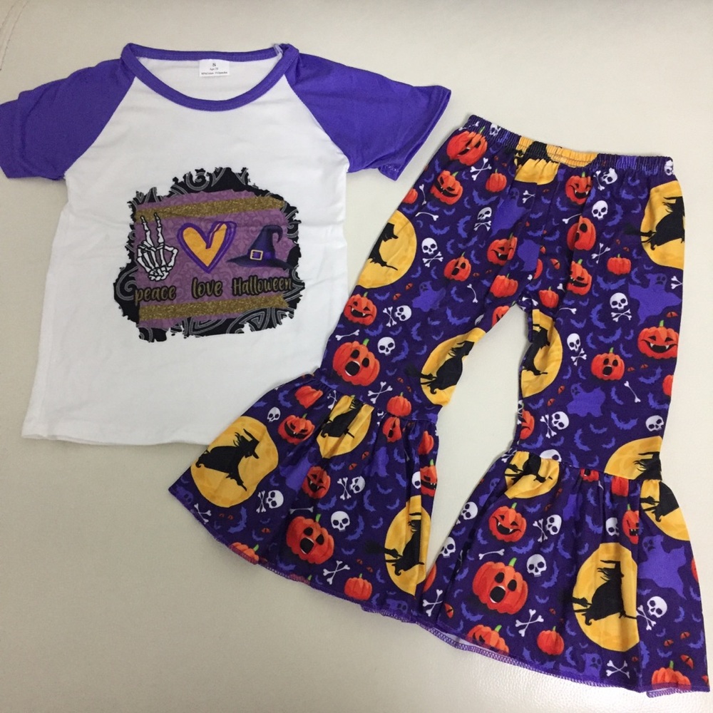 Halloween 🎃 Pumpkin 🎃 Cute Pants Set - Picture 4 of 6